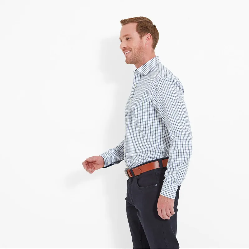 Schoffel Mens Milton Tailored Shirt Racing/Navy